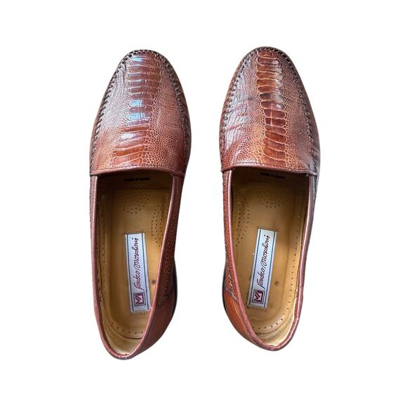 Sandro Moscoloni Men’s Genuine Ostrich Leather Loafer Size 8.5 main image 5